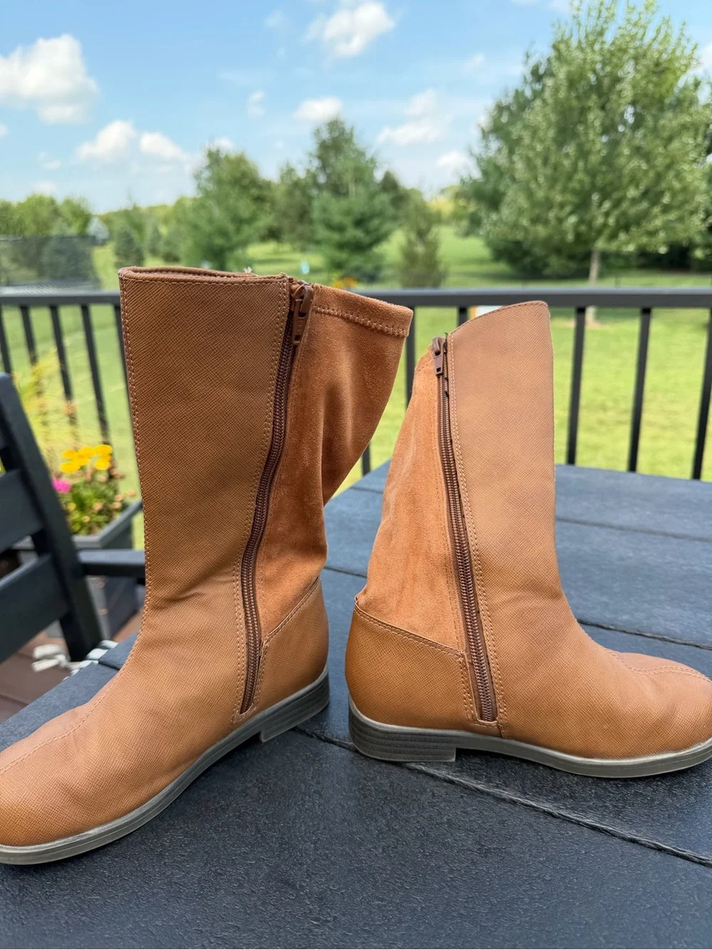Old Navy Girls Tall Riding Boots | Brown | Size 13 Toddler